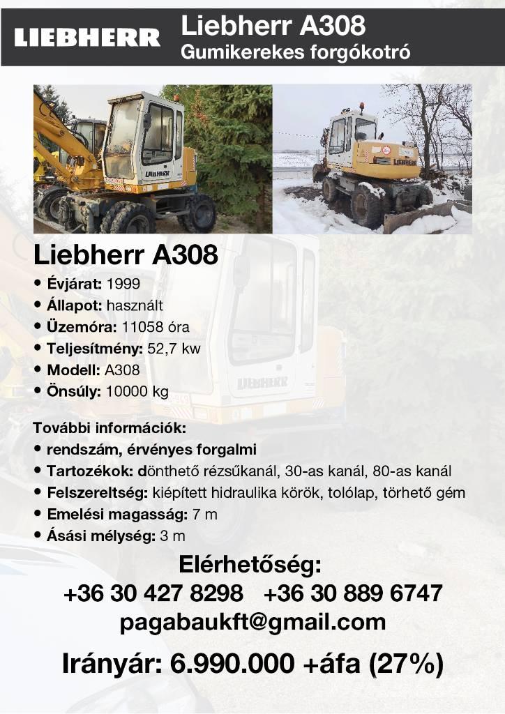 Liebherr A 308 Pelle sur pneus