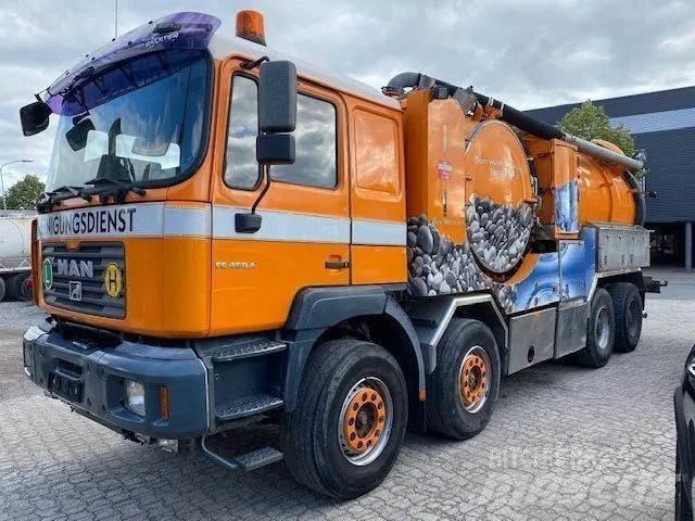 MAN 41.464 8x4 Camion aspirateur, Hydrocureur