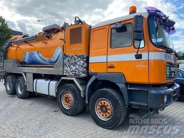 MAN 41.464 8x4 Camion aspirateur, Hydrocureur