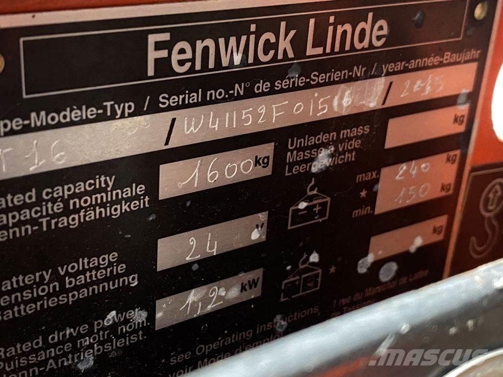 Linde T16 Transpalette accompagnant