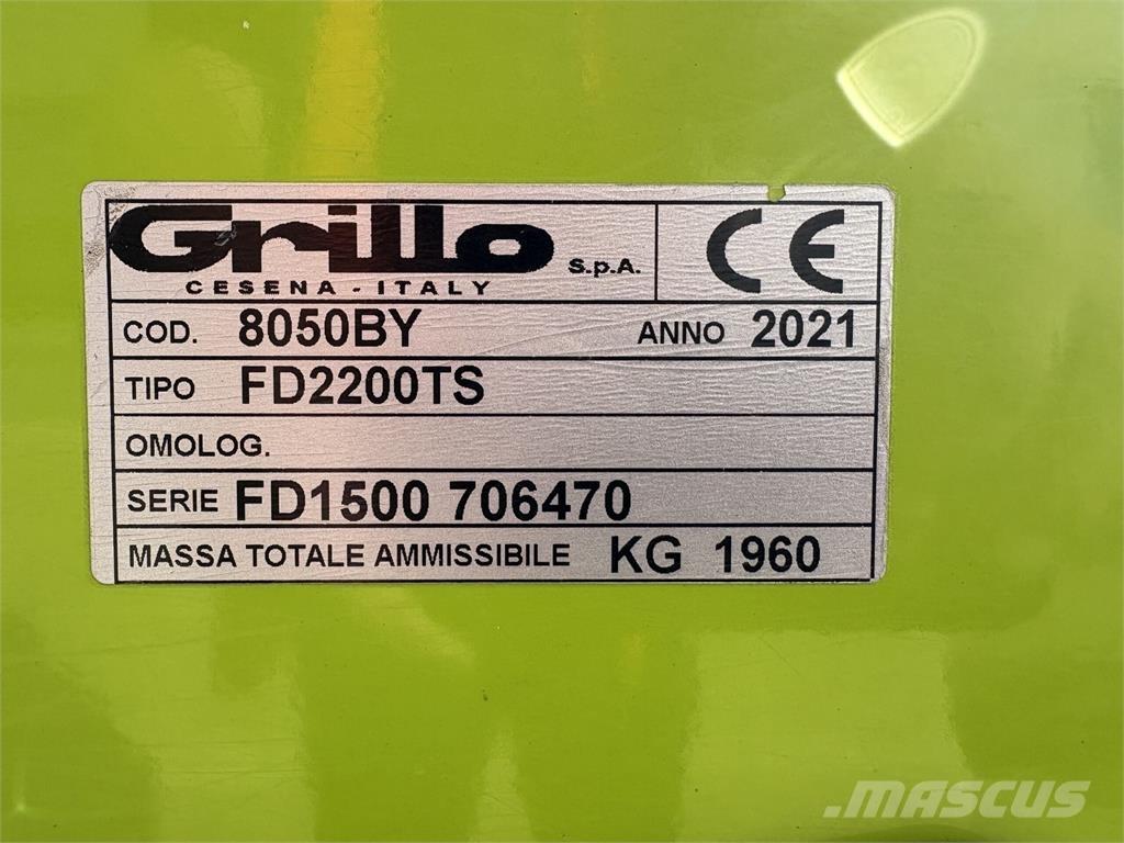 Grillo FD2200TS Tondeuses montées