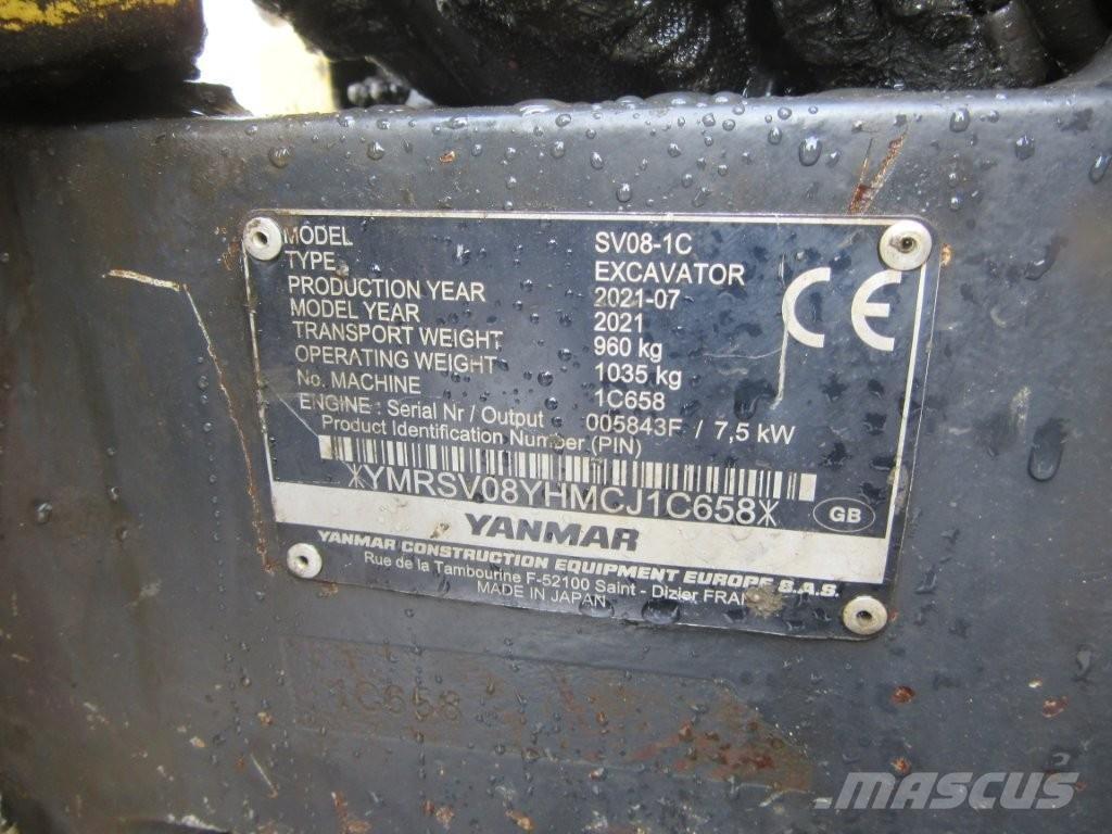 Yanmar SV08 Pelle sur chenilles