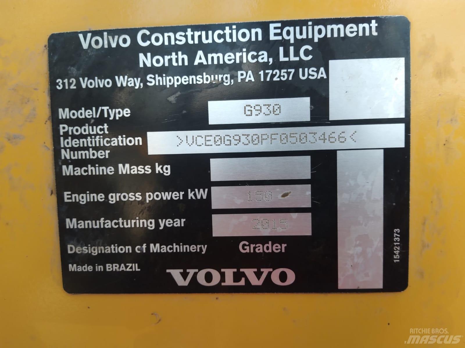 Volvo G 930 Niveleuse