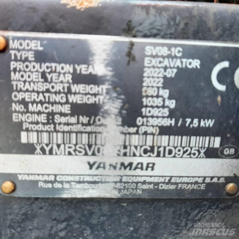 Yanmar SV 08 Mini pelle < 7t