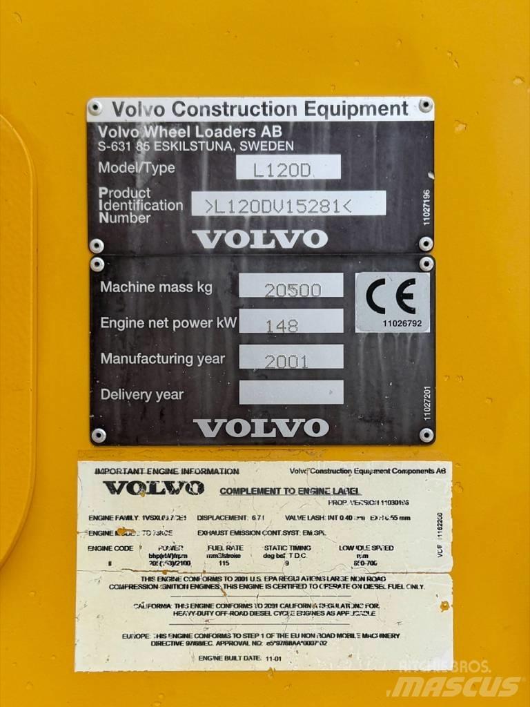 Volvo L 120 D Chargeuse sur pneus