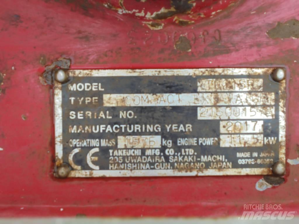 Takeuchi TB215R Mini pelle < 7t