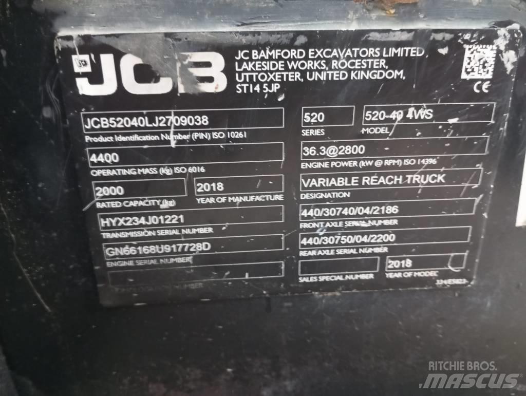 JCB 520-40 Chariot télescopique