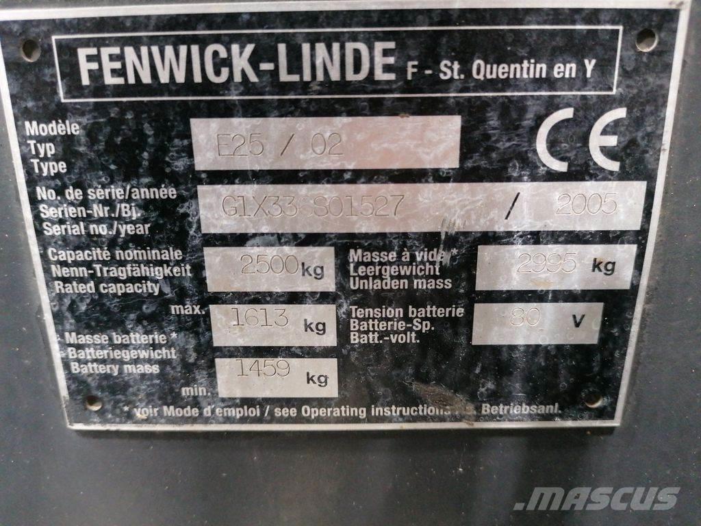 Linde E25/02 Chariots élévateurs électriques