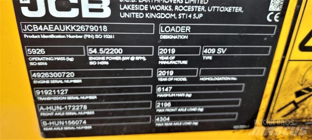 JCB 409 Chargeuse sur pneus