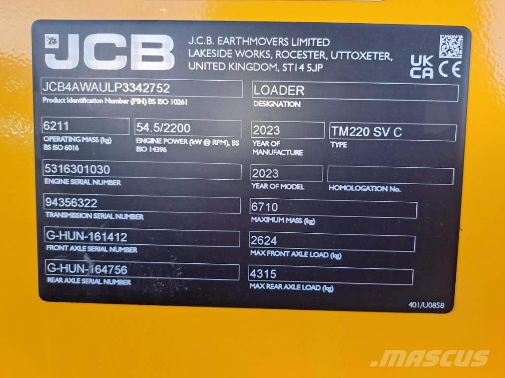 JCB TM 220 SV Chargeuse sur pneus