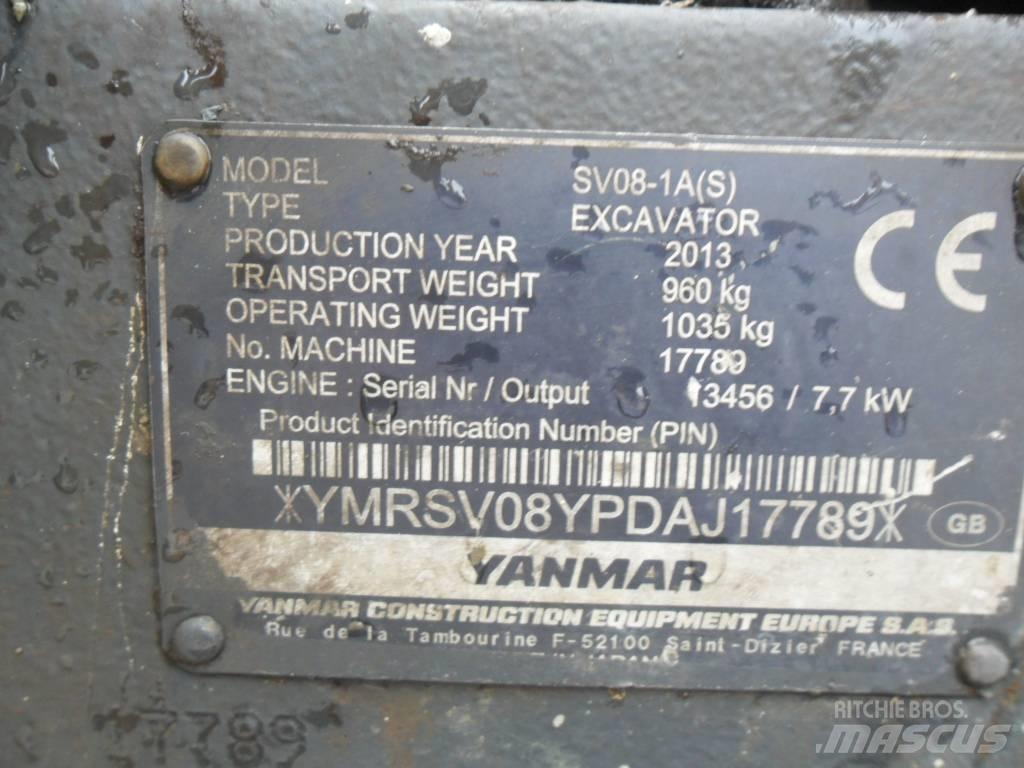 Yanmar SV 08 Mini pelle < 7t