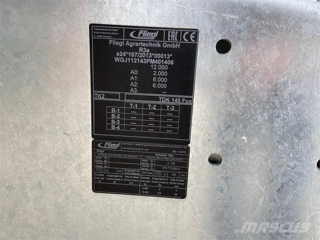 Fliegl TDK 140 FOX Agriculture - Autres