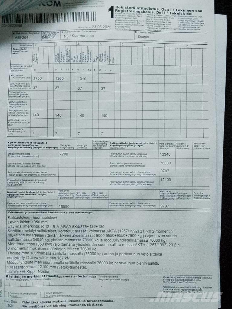 Scania R 480 LB Camion benne