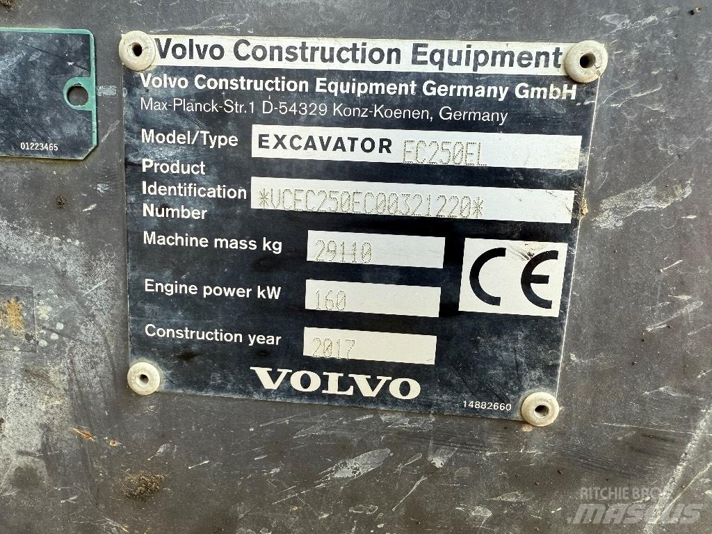 Volvo EC 250 EL Pelle sur chenilles