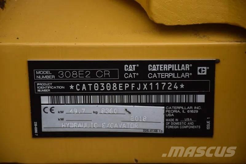 CAT 308 E2CR Mini pelle 7t-12t