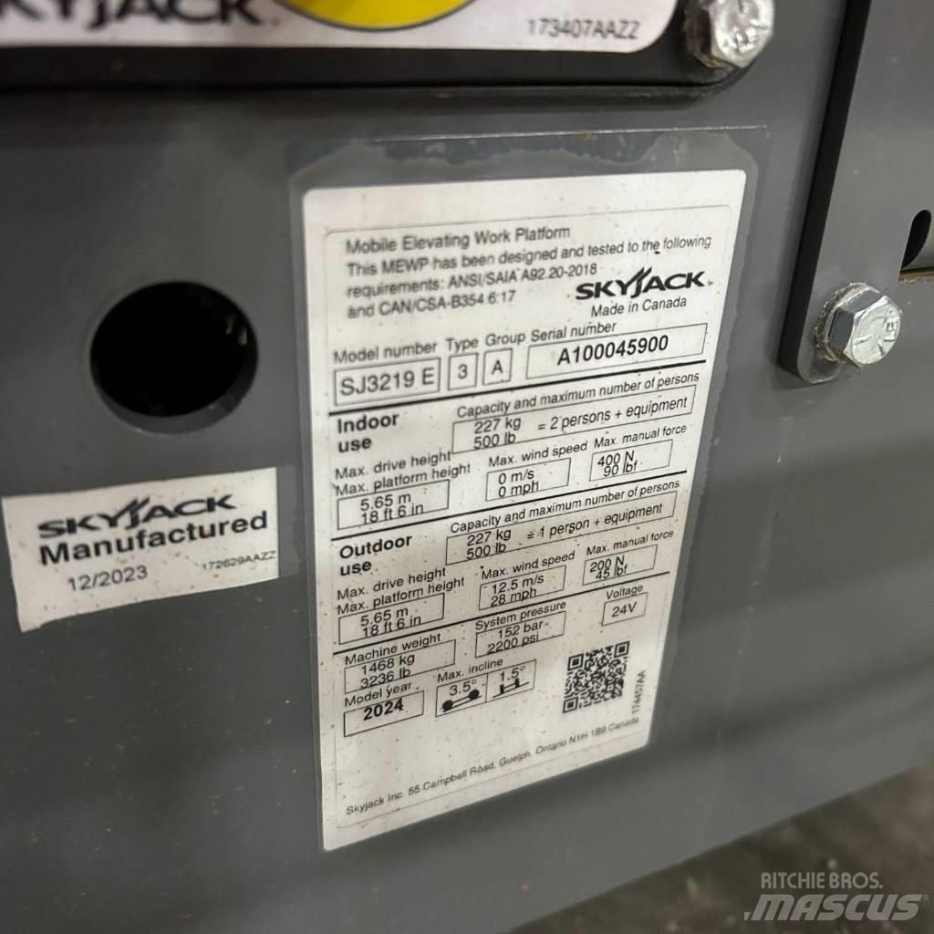 SkyJack SJ 3219 Nacelle ciseaux