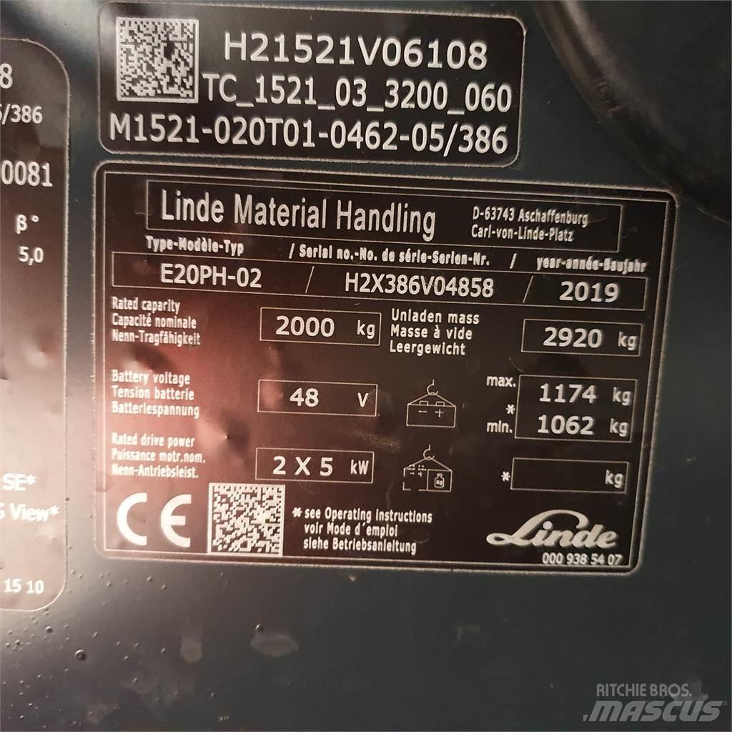 Linde E20PH Chariots élévateurs électriques