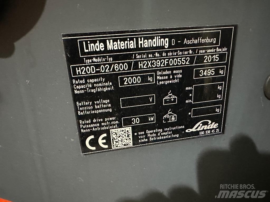 Linde H20D-02 Chariots diesel