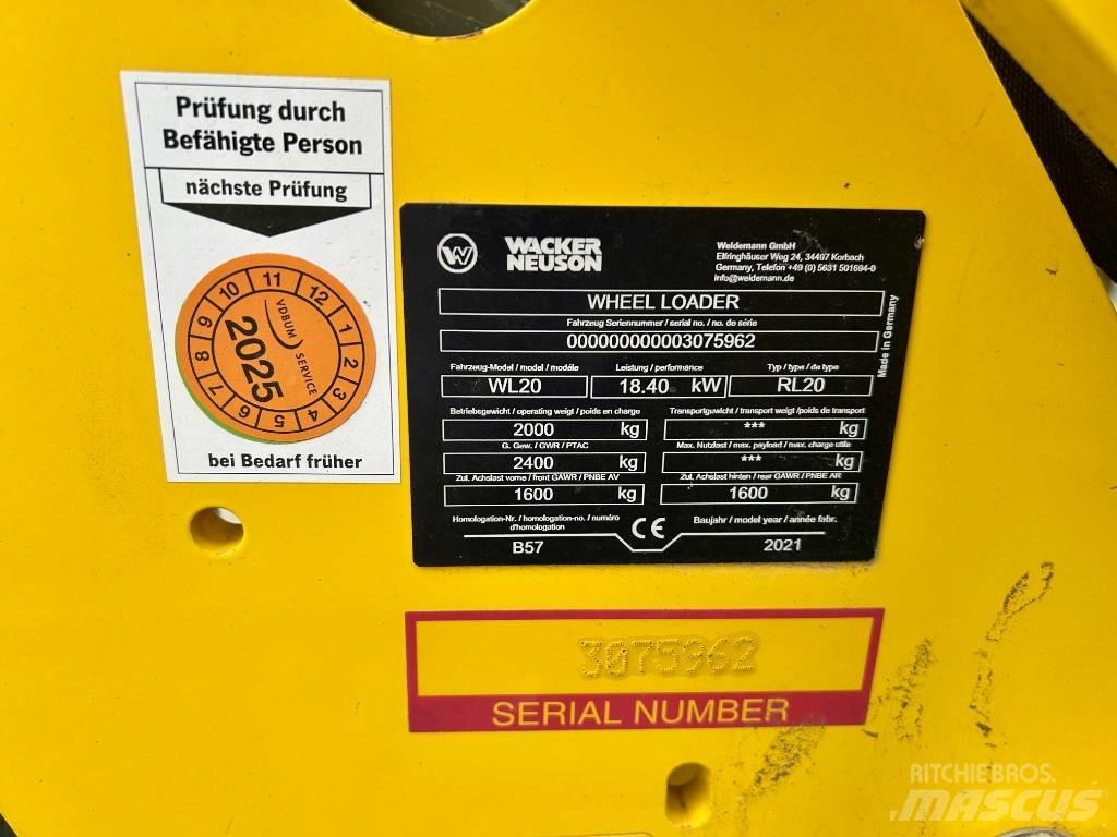 Wacker Neuson WL 20 Chargeuse sur pneus