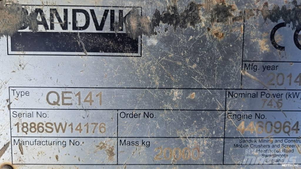 Sandvik QE 141 Cribles mobile