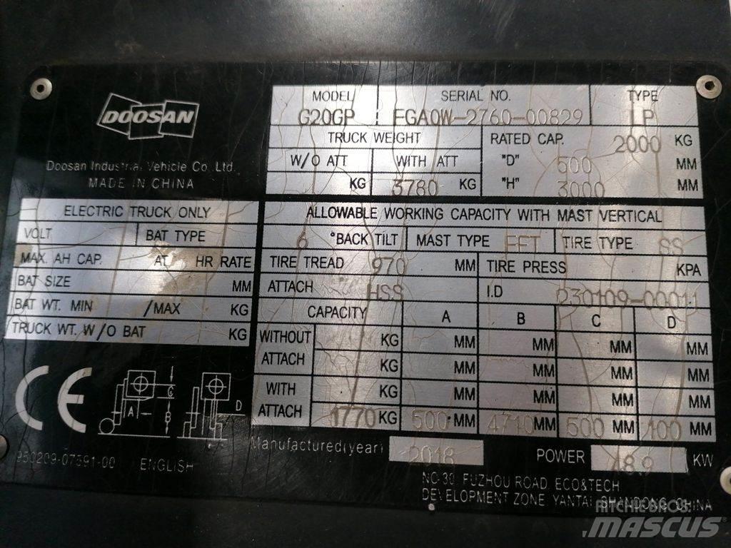 Doosan G20GP Chariots GPL