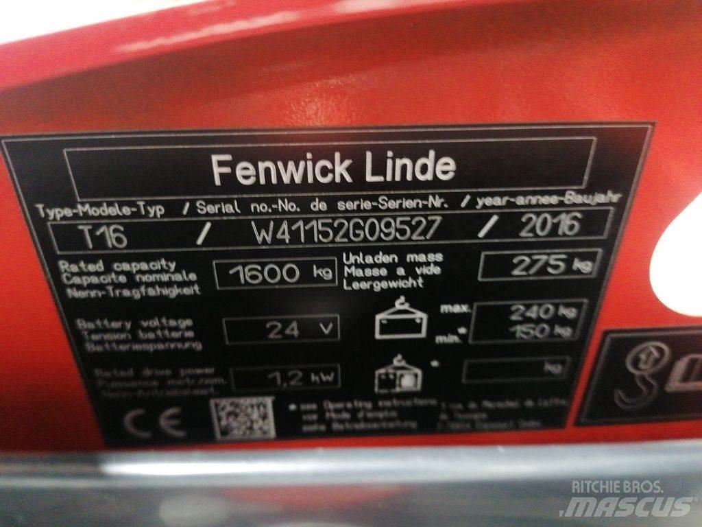 Linde T16 Transpalette accompagnant
