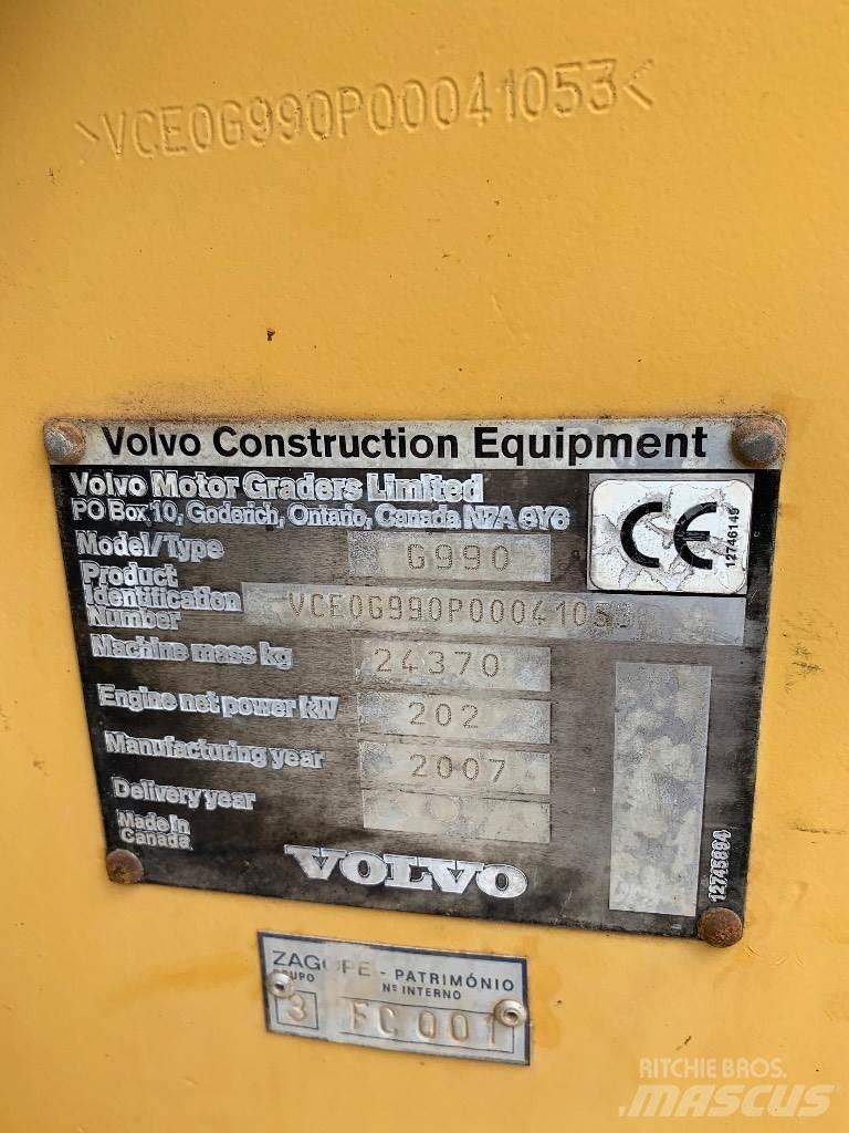 Volvo G990 Niveleuse