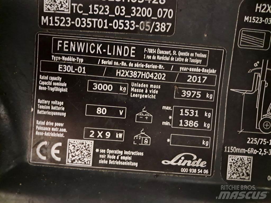Linde E30L-01 Chariots élévateurs électriques