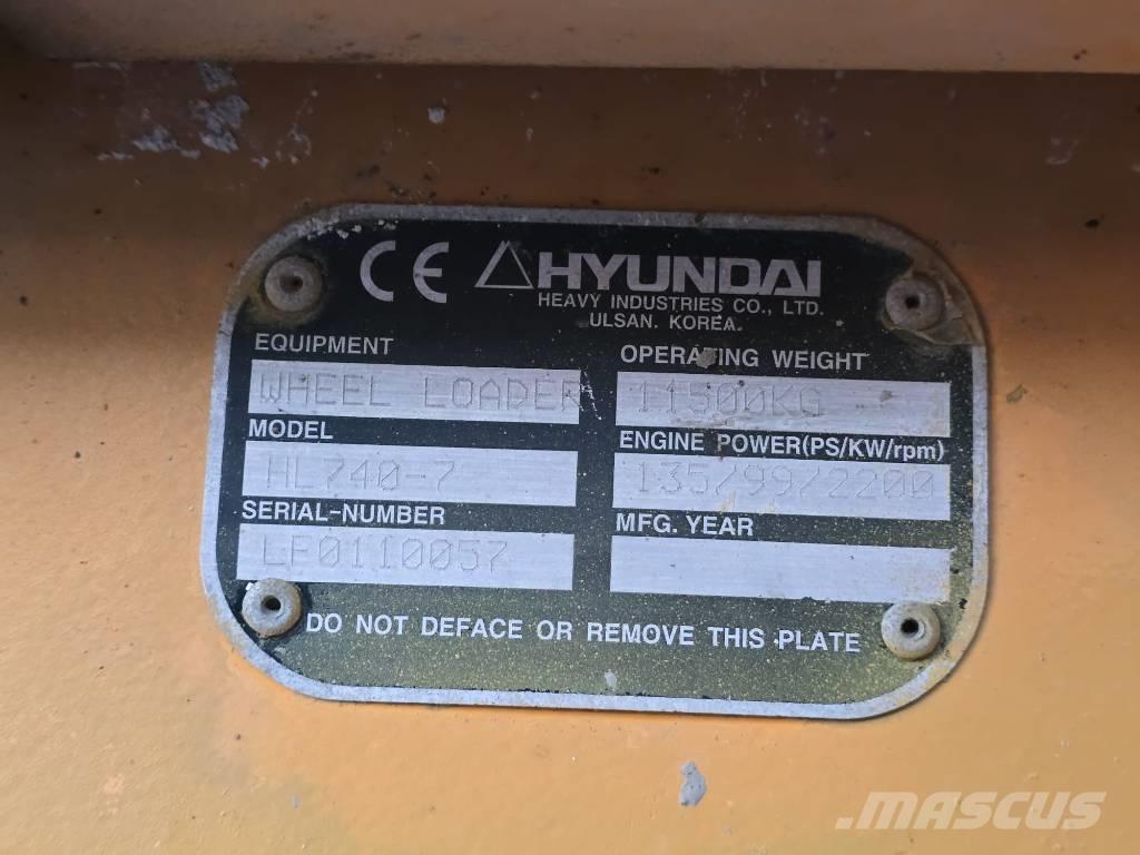 Hyundai 740-7 Chargeuse sur pneus