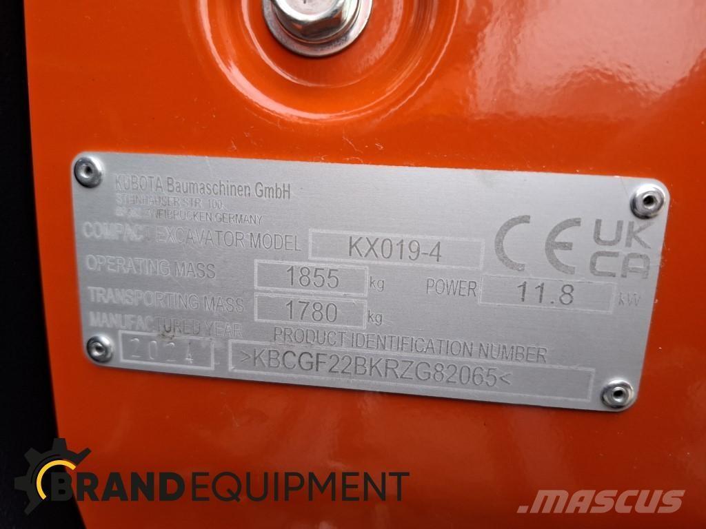 Kubota KX019-4 Mini pelle < 7t