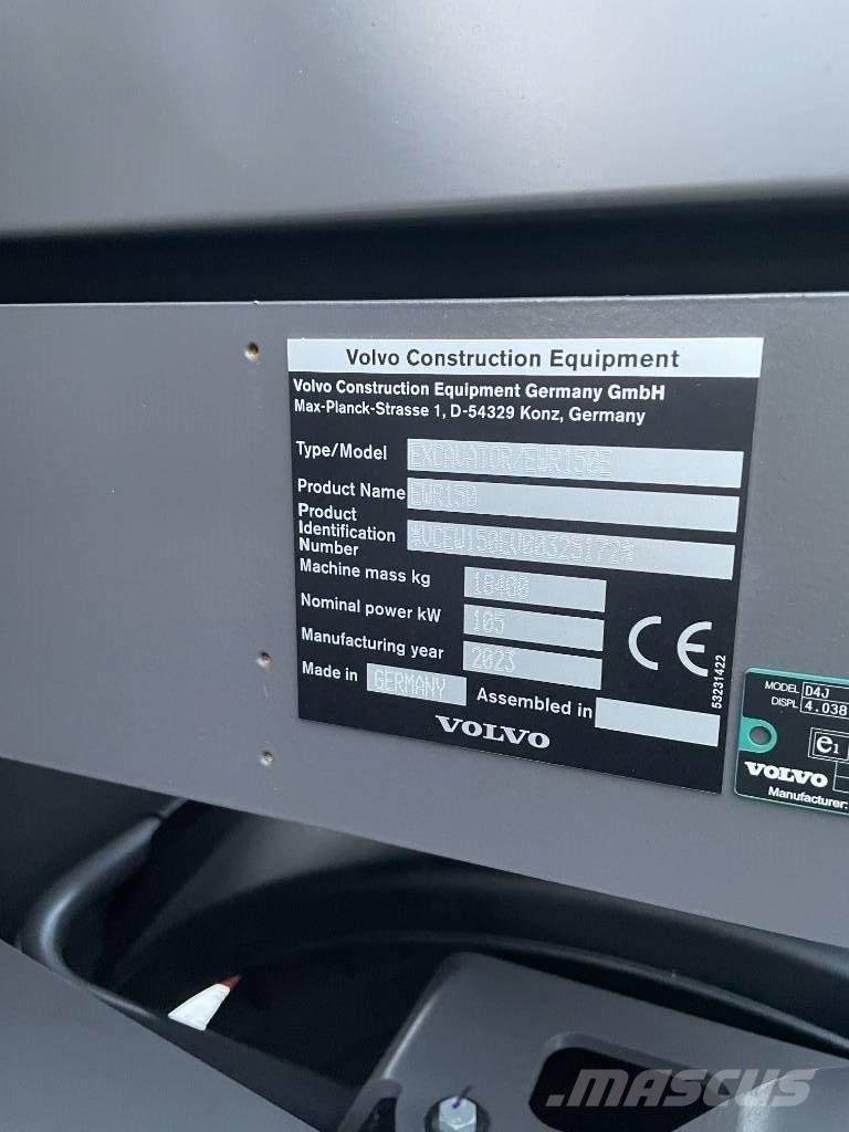 Volvo EWR 150 E Pelle sur pneus