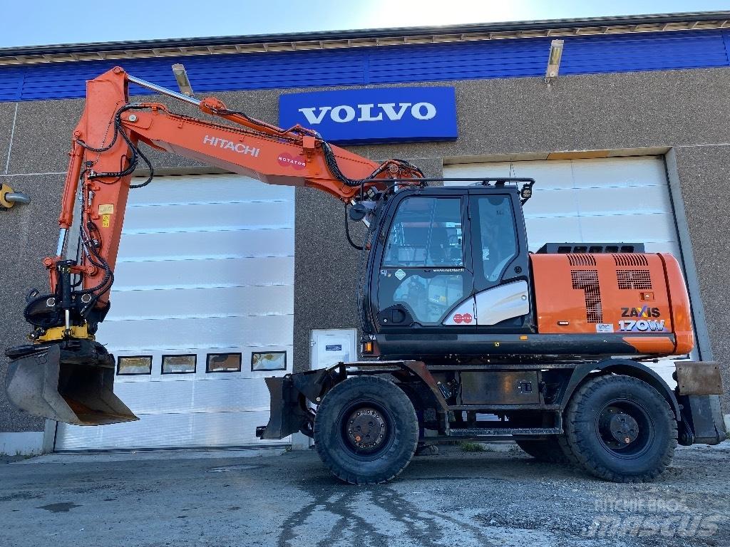 Hitachi ZX170w-6 2P Pelle sur pneus