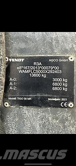 Fendt Tigo 50 MR Remorque multi-usage