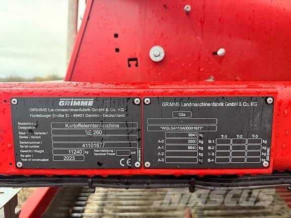 Grimme SE 260 - UB Moissoneuse de Pomme de Terre