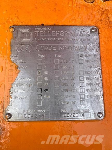 Tellefsdal 4600 H2 Chasse neige