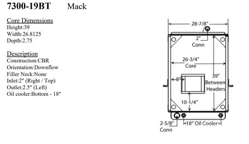 Mack LE Radiateurs