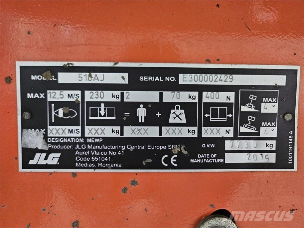 JLG 510AJ Nacelles articulées