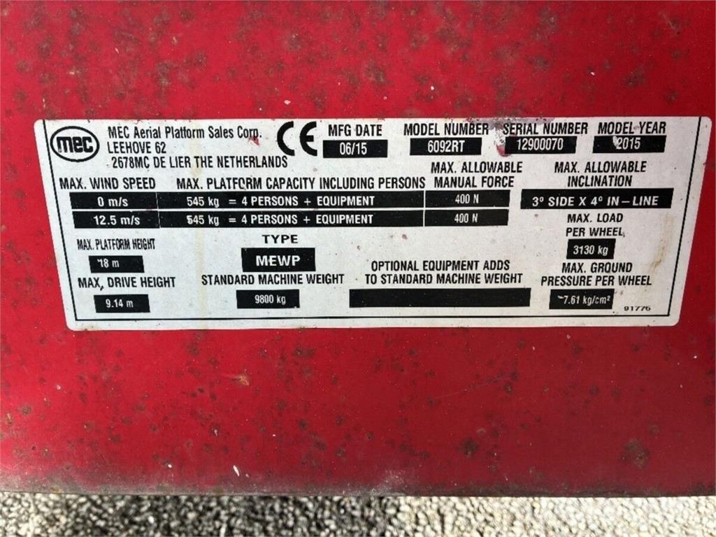 MEC 6092RT Nacelle ciseaux