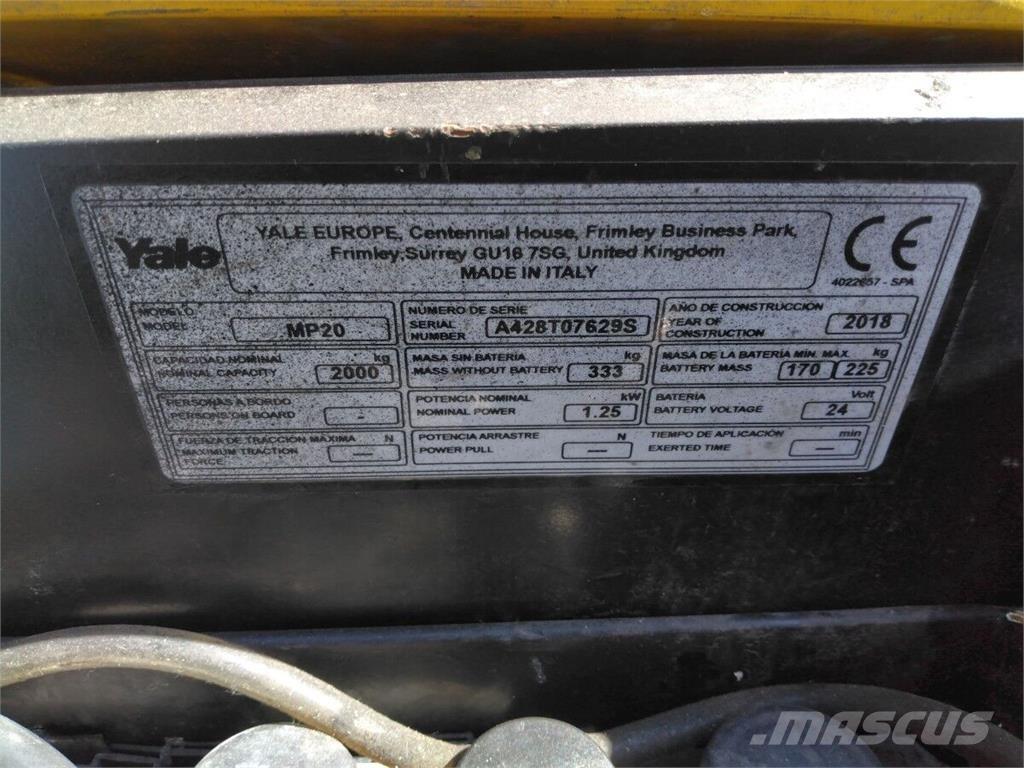Yale MP20 Manutention - Autres