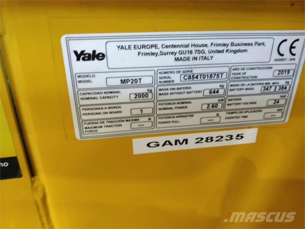 Yale MP20T Manutention - Autres