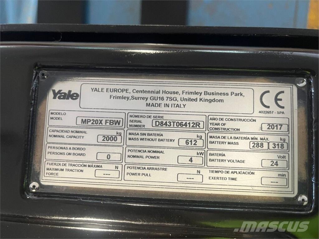 Yale MP20X Manutention - Autres