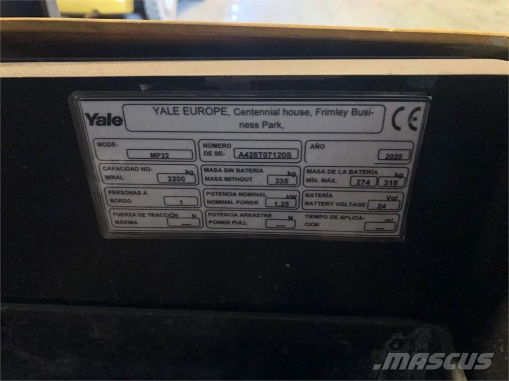 Yale MP22 Gerbeurs manuel