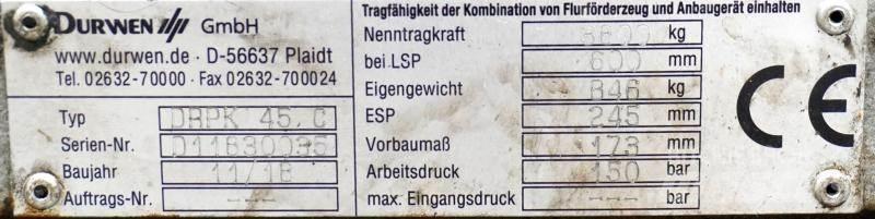 Durwen DRPK45C Manutention - Autres