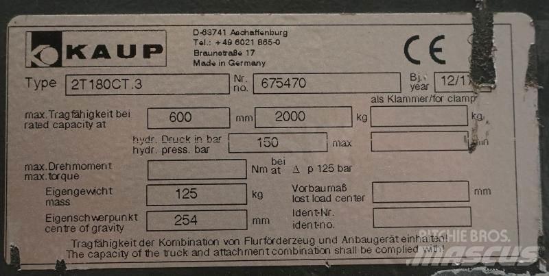 Kaup 2T180CT.3 Fourches