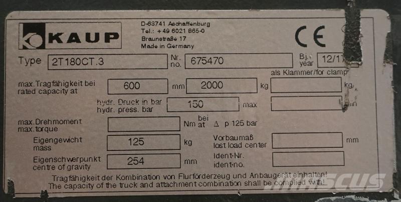 Kaup 2T180CT.3 Fourches