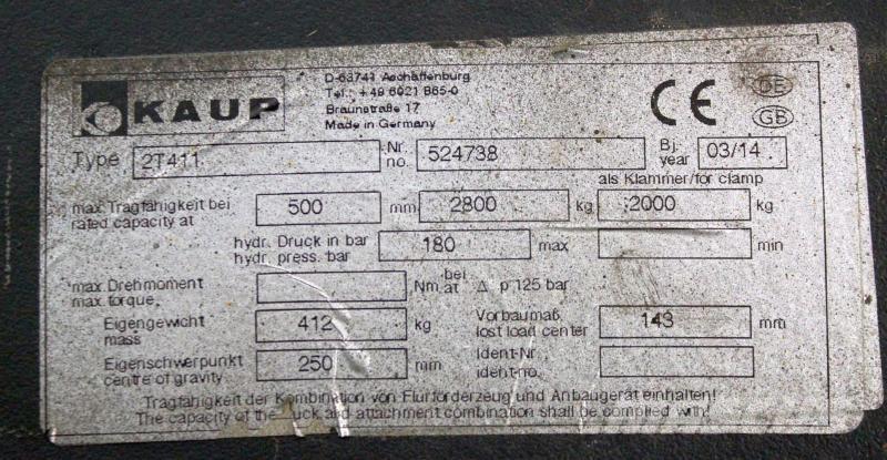 Kaup 2T411 Autres accessoires et composants