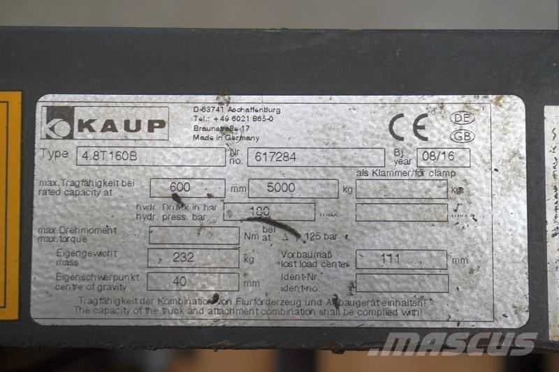 Kaup 4,8T160B Autres accessoires et composants