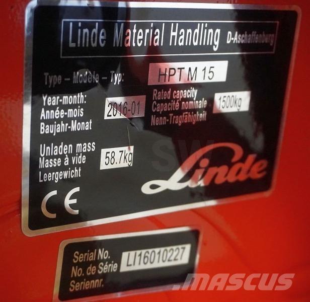 Linde HPT M 15 Transpalette manuel