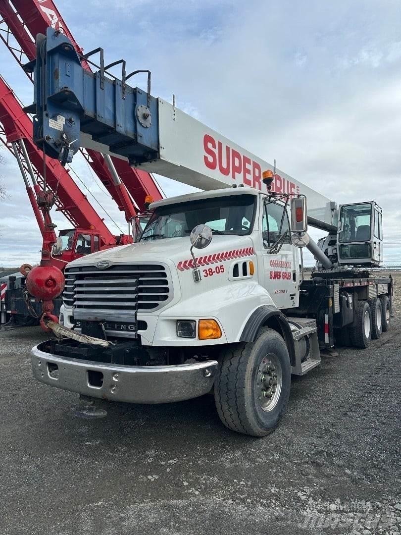 Manitex 38124 SHL Camion plateau ridelle avec grue
