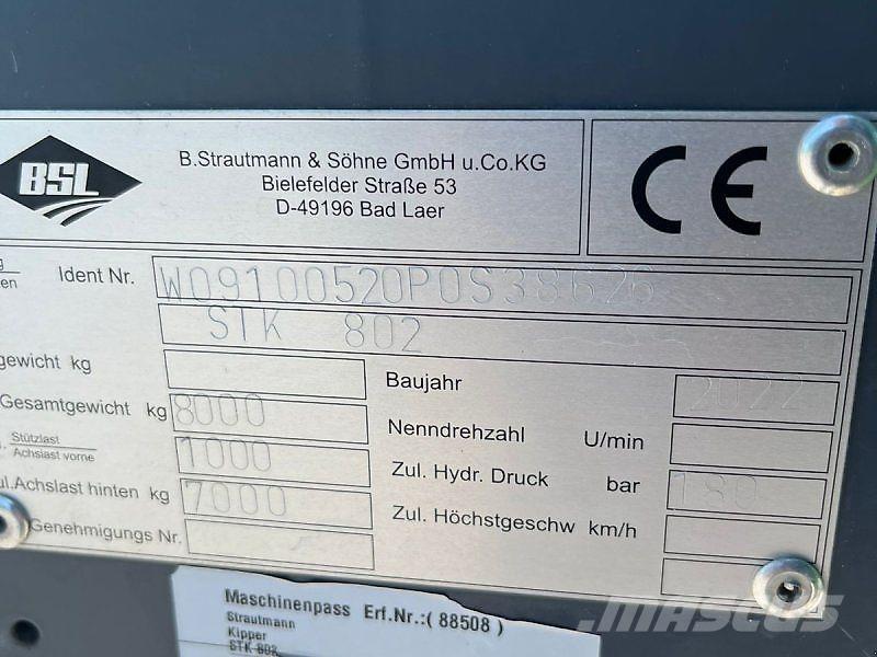 Strautmann STK 802 Camion benne